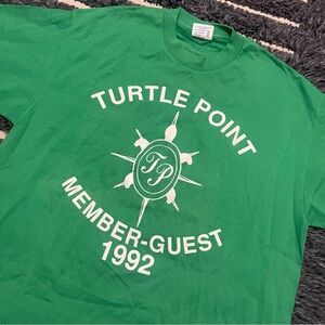 Vintage Turtle Point Member Guest T Shirt Single Stitch 1992 90s Golf Club